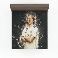 Luka Modric  Real Madrid Soccer Player Fitted Sheet