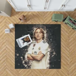 Luka Modric  Real Madrid Soccer Player Rug