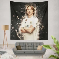 Luka Modric  Real Madrid Soccer Player Tapestry