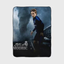 Luka Modric Top Ranked Football Player Fleece Blanket 1