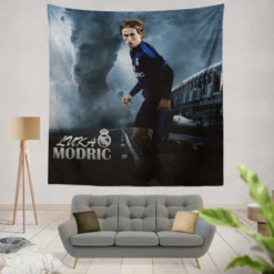 Luka Modric Top Ranked Football Player Tapestry