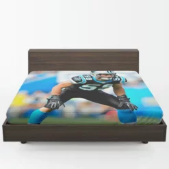 Luke Kuechly Professional NFL Football Player Fitted Sheet 1