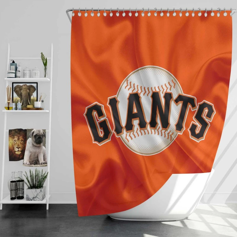 MLB Baseball Club San Francisco Giants Shower Curtain