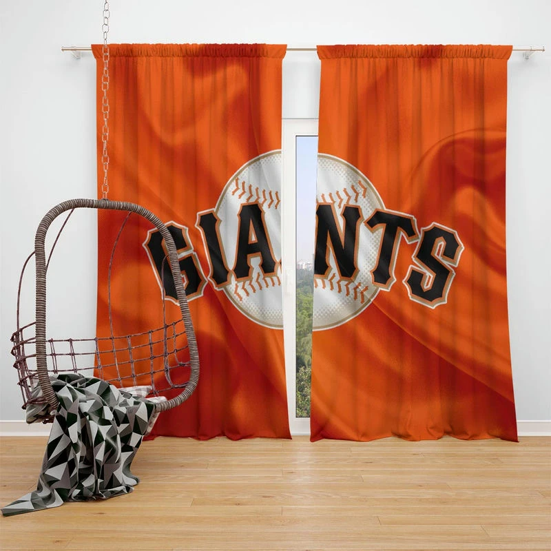 MLB Baseball Club San Francisco Giants Window Curtain