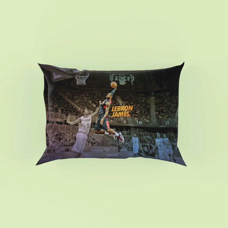 Popular NBA Basketball Player LeBron James Pillow Case