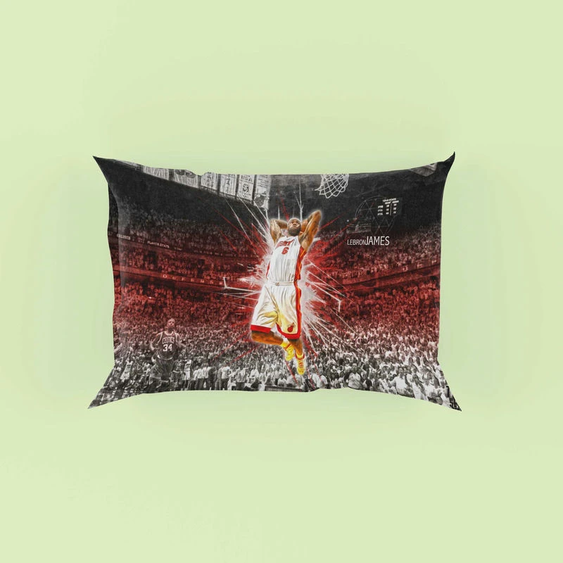 Awarded NBA Basketball Player LeBron James Pillow Case