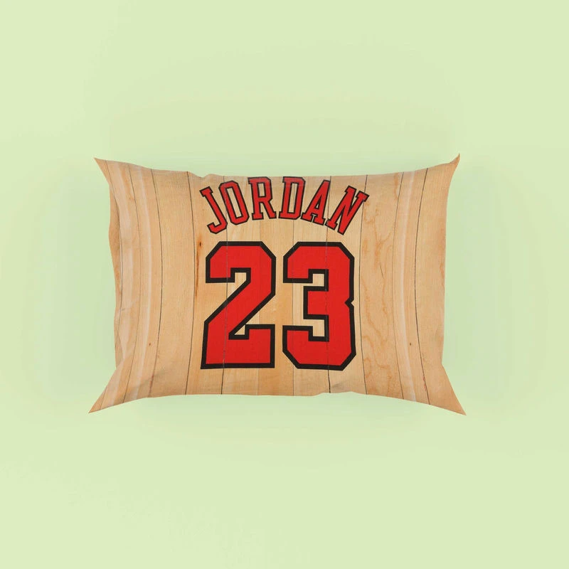 Powerful NBA Basketball Player Michael Jordan 23 Pillow Case