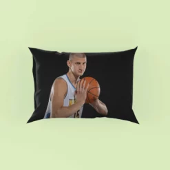 Nikola Jokic Serbian Professional Basketball Player Pillow Case