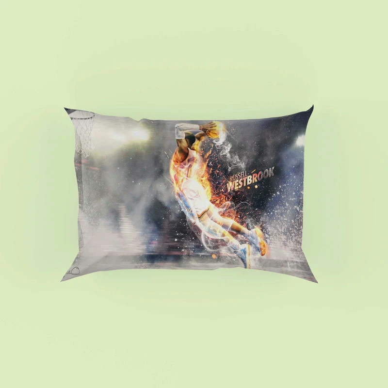 Russell Westbrook NBA Digital Artwork Pillow Case