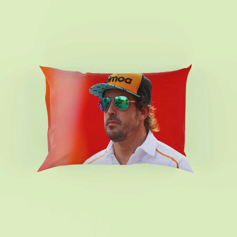 Fernando Alonso Popular Spanish Formula 1 Player Pillow Case