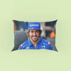 Fernando Alonso Classic Spanish Formula 1 Player Pillow Case