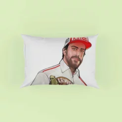 Fernando Alonso Energetic Spanish Formula 1 Player Pillow Case