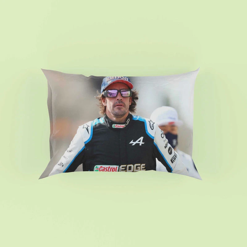 Fernando Alonso Top Ranked Spanish Formula 1 Player Pillow Case
