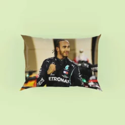 Competing in Formula One for Mercedes Lewis Hamilton Pillow Case