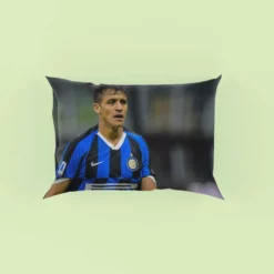 Alexis Sanchez Energetic Football Player Pillow Case