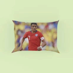 Alexis Sanchez Ethical Football Player in Chile Pillow Case