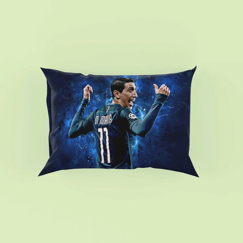 Angel Di Maria Argentina Champions League Player Pillow Case