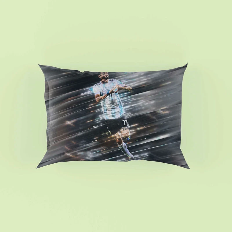 Angel Di Maria Coppa America Player for Argentina Pillow Case