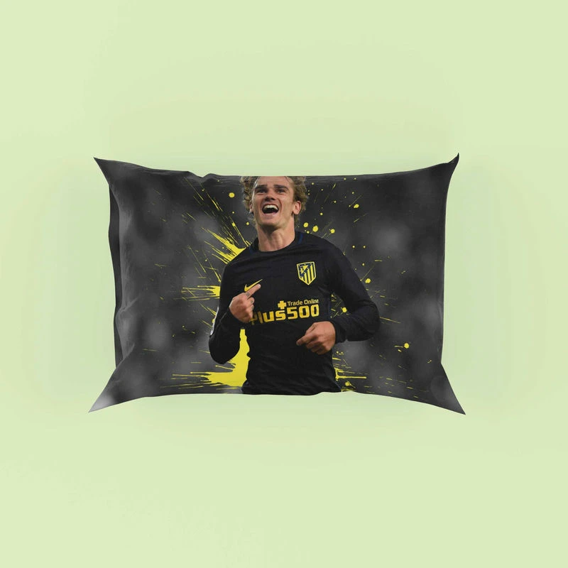 Antoine Griezmann  Atletico Madrid Top Forward Player Pillow Case