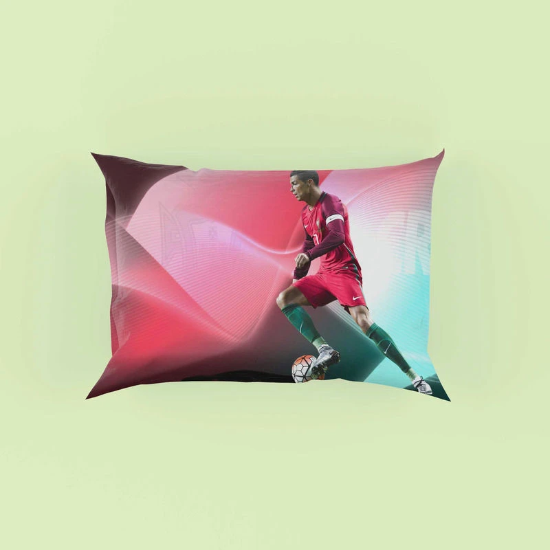 Cristiano Ronaldo Portugal Powerfull Footballer Pillow Case