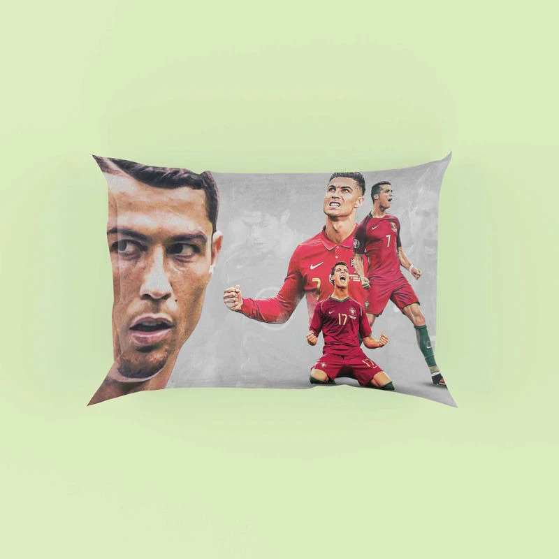 Cristiano Ronaldo Goat Portugal Football Player Pillow Case