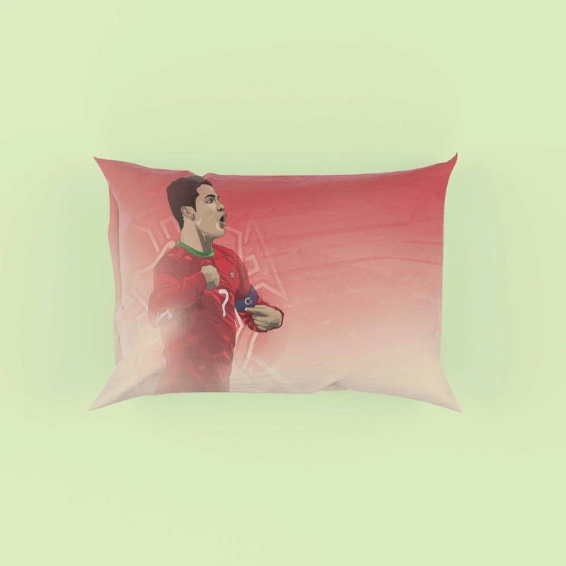 Portugal Captain Cristiano Ronaldo Pillow Case