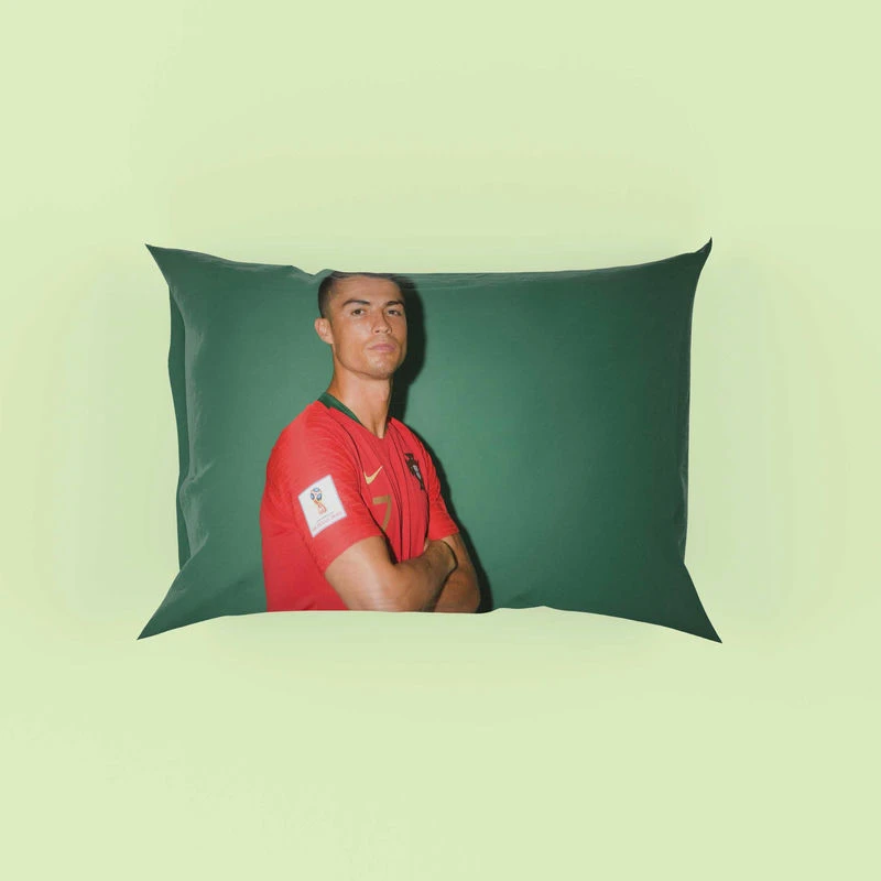 Cristiano Ronaldo Portugal Footballer Player Pillow Case