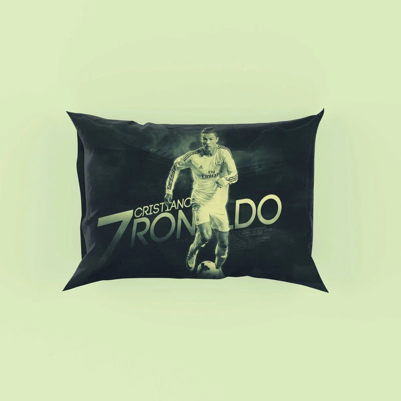 Cristiano Ronaldo Confident Soccer Player Pillow Case