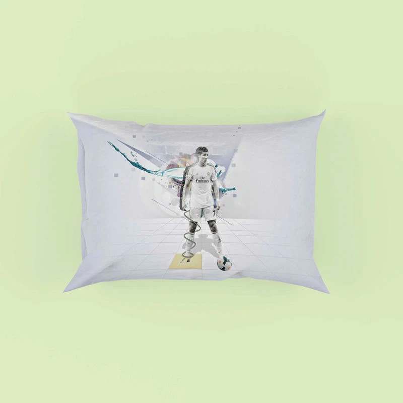 Cristiano Ronaldo determined Madrid Footballer Pillow Case