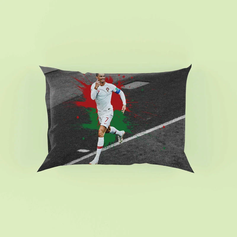 Hardworking Sports Player Cristiano Ronaldo Pillow Case