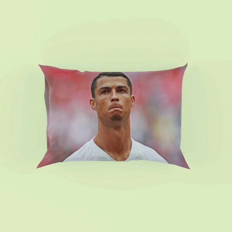 Inspirational Sports Player Cristiano Ronaldo Pillow Case