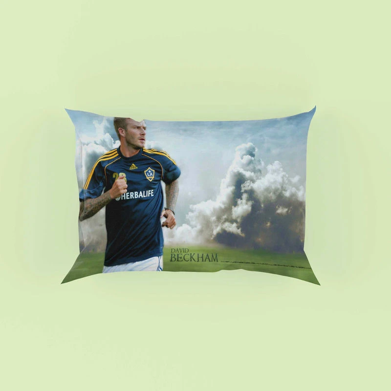 Top Star David Beckham in L A Galaxy Pillow Case