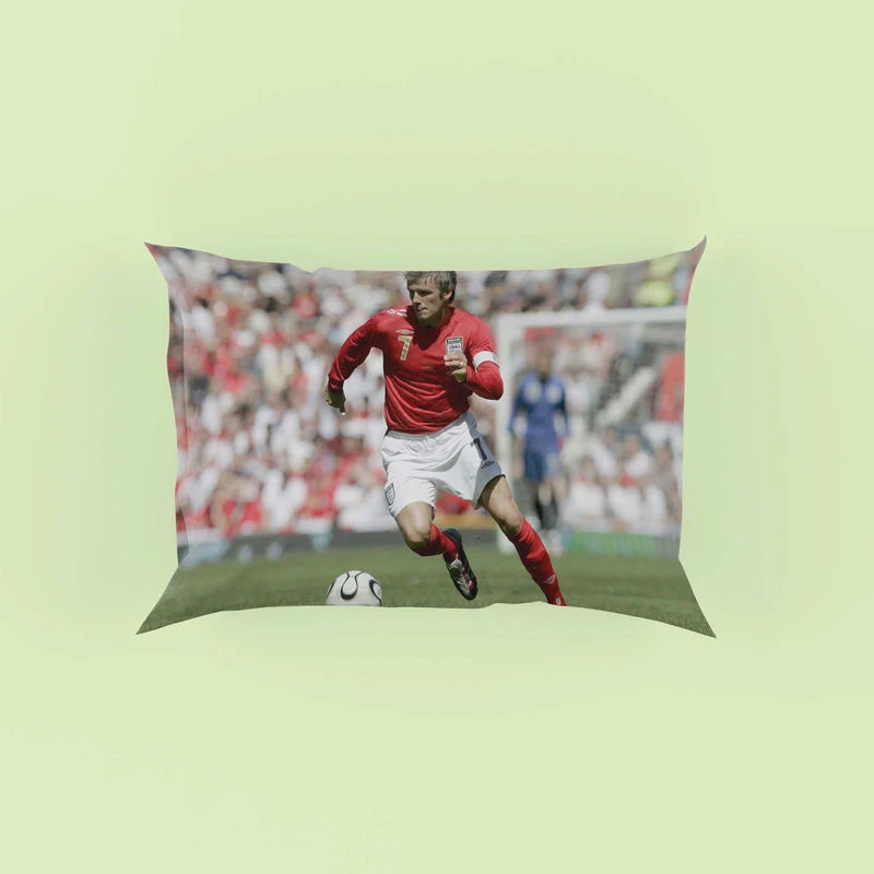 Classic English Fottball Player David Beckham Pillow Case