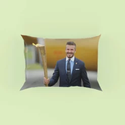 David Beckham in London Olympic Pillow Case