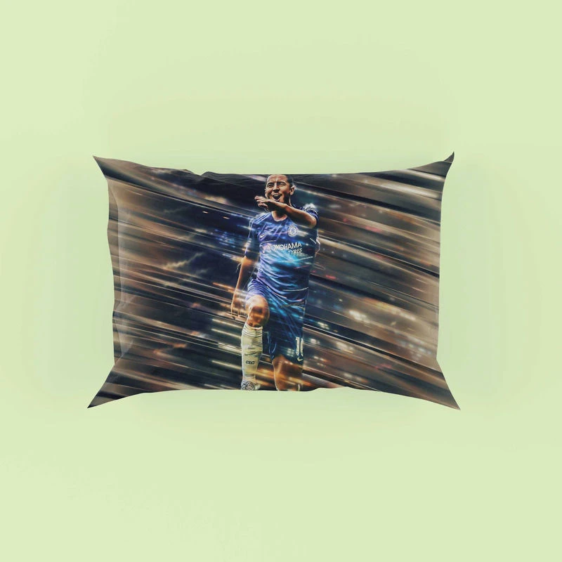 Powerfull Chelsea Soccer Player Eden Hazard Pillow Case