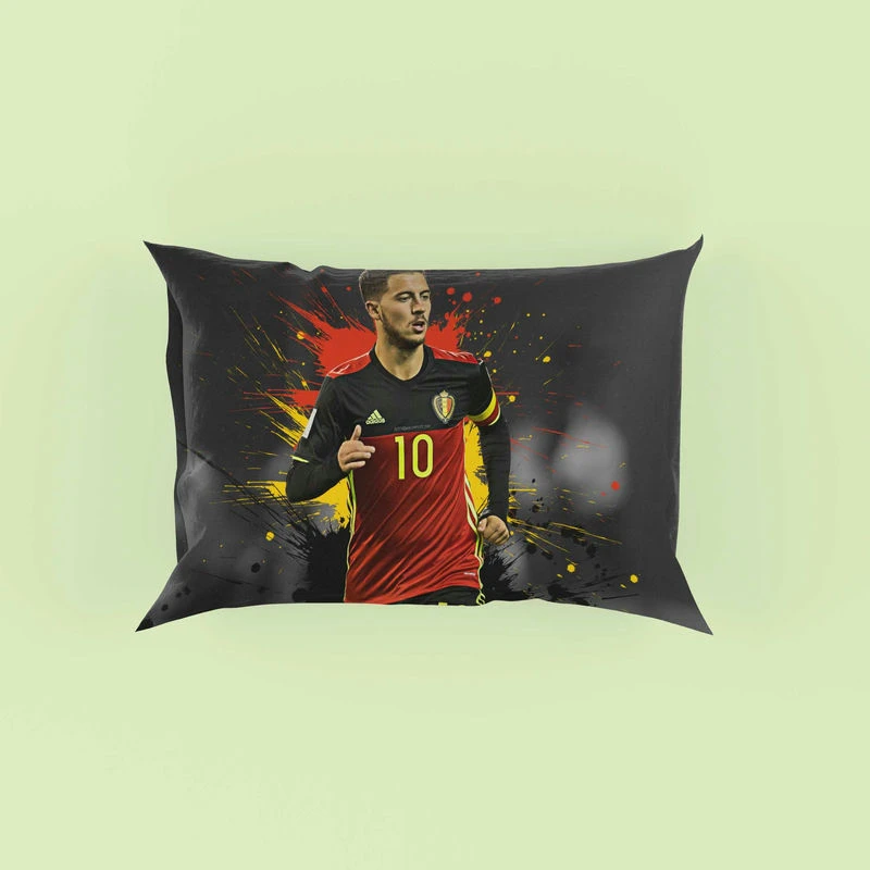 Eden Hazard Awarded Belgium Soccer Player Pillow Case