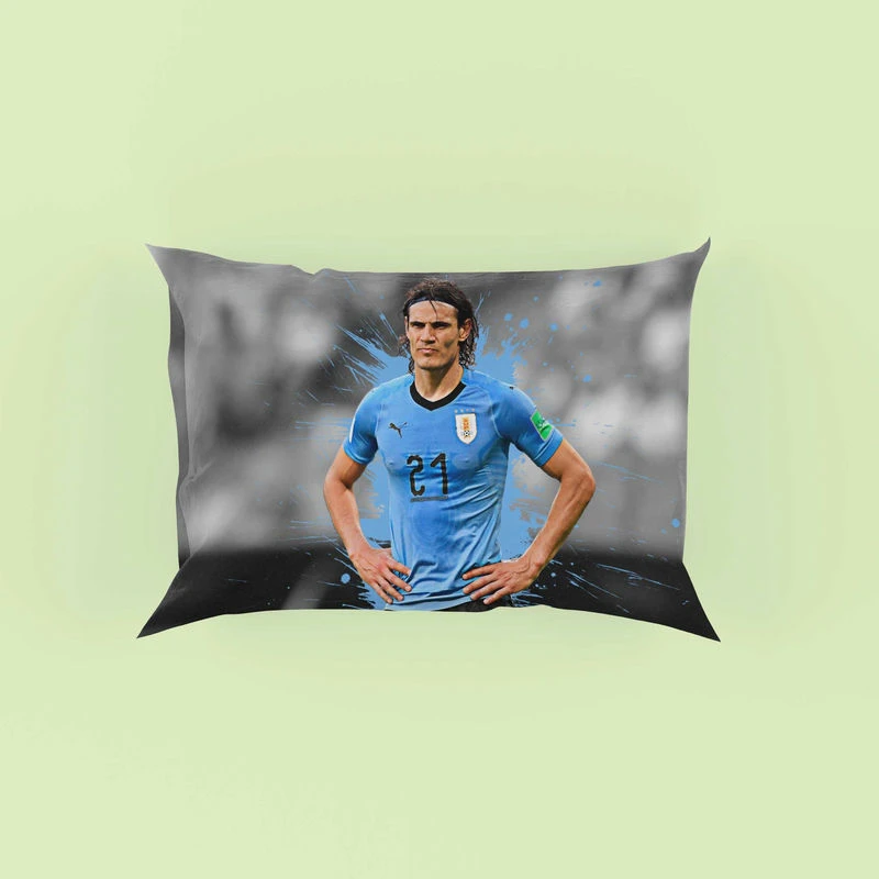 Edinson Cavani Populer Uruguayan Football Player Pillow Case