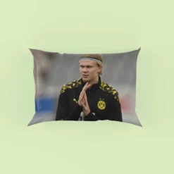 Erling Haaland in Dortmund BVB Black Jersey Pillow Case
