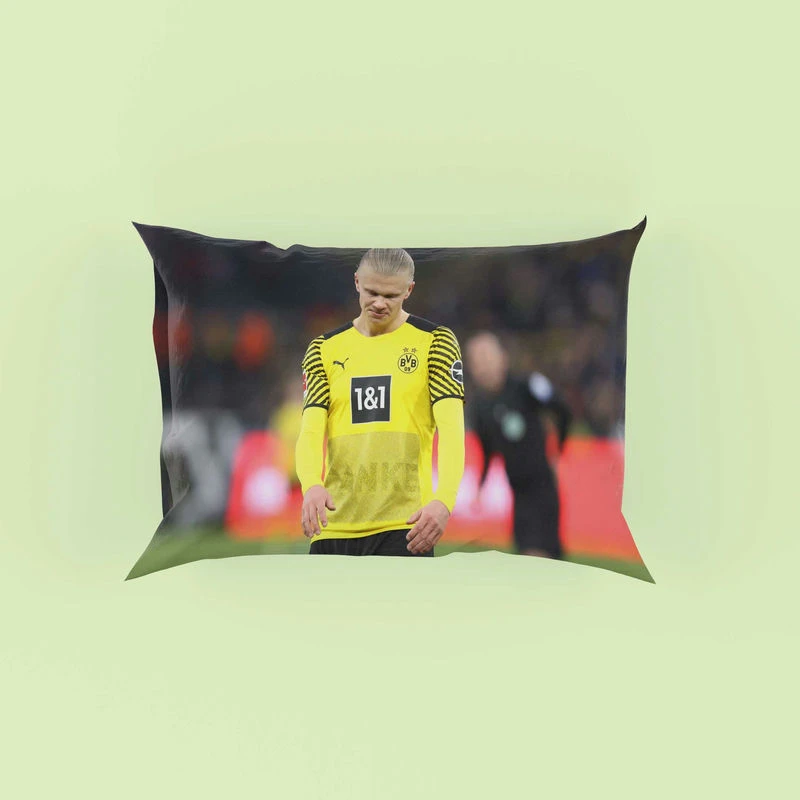 Erling Haaland Soccer Player Pillow Case