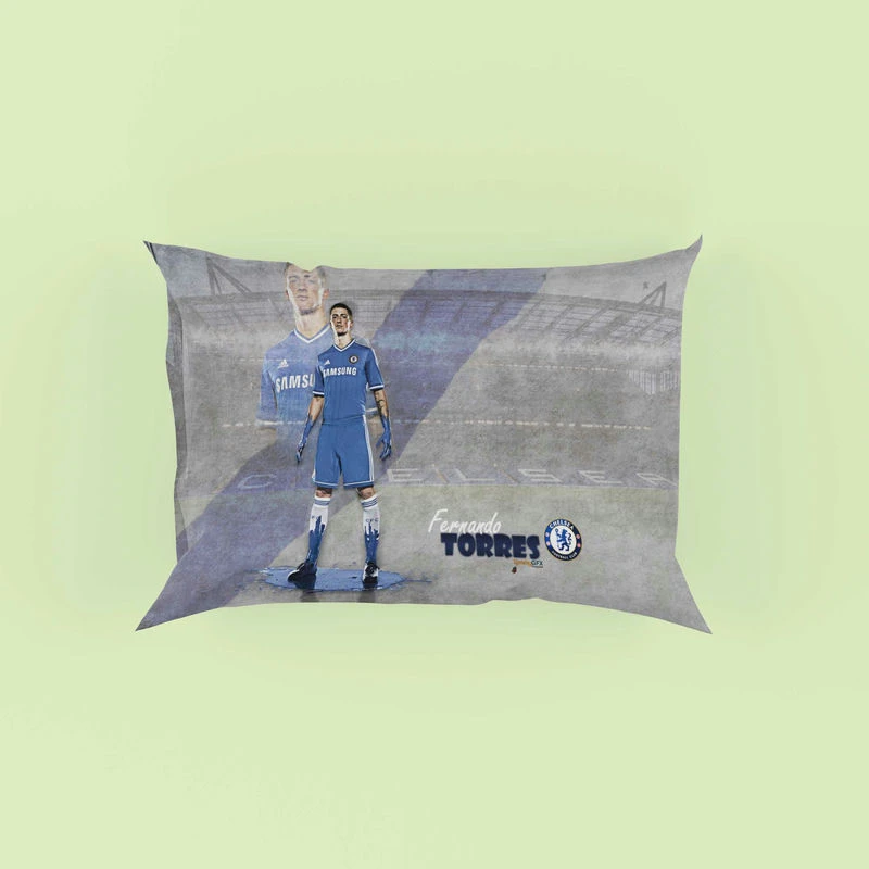 Spanish Football Player Fernando Torres Pillow Case