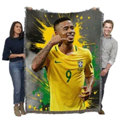 Gabriel Jesus Powerfull Brazilian Football Player Pillow Case