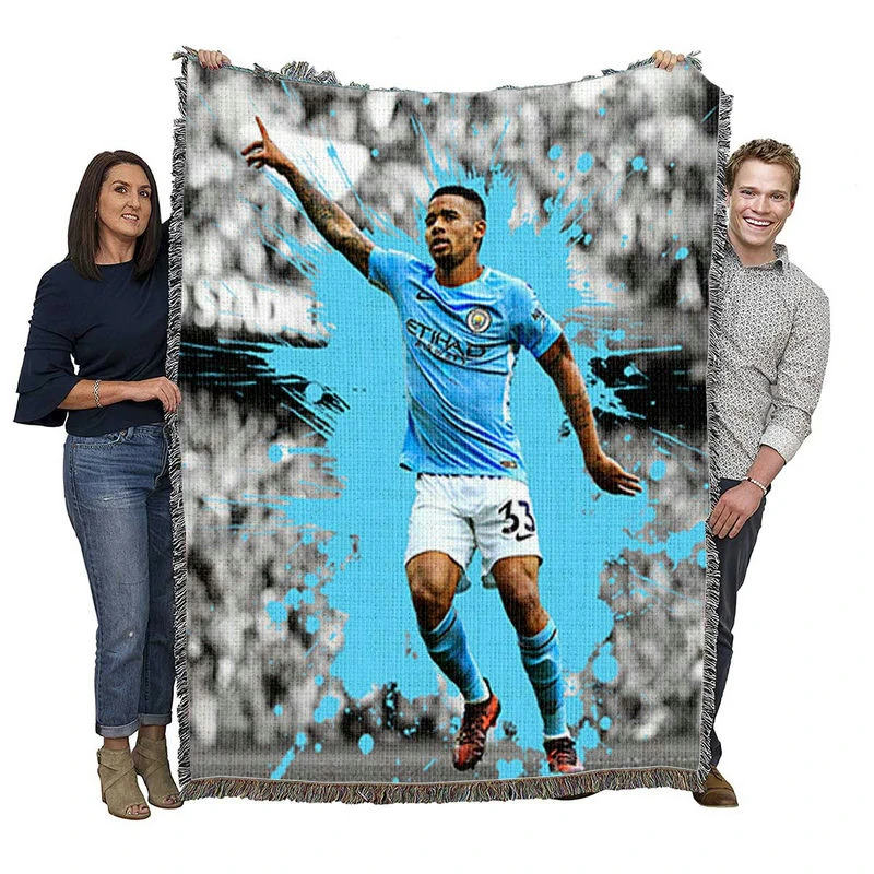 Gabriel Jesus FA Cup Football Player Pillow Case