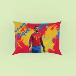 Gerard Pique Top Ranked Spanish Football Player Pillow Case