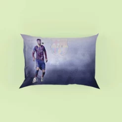 Gerard Pique in Barcelona Striped Jersey Pillow Case