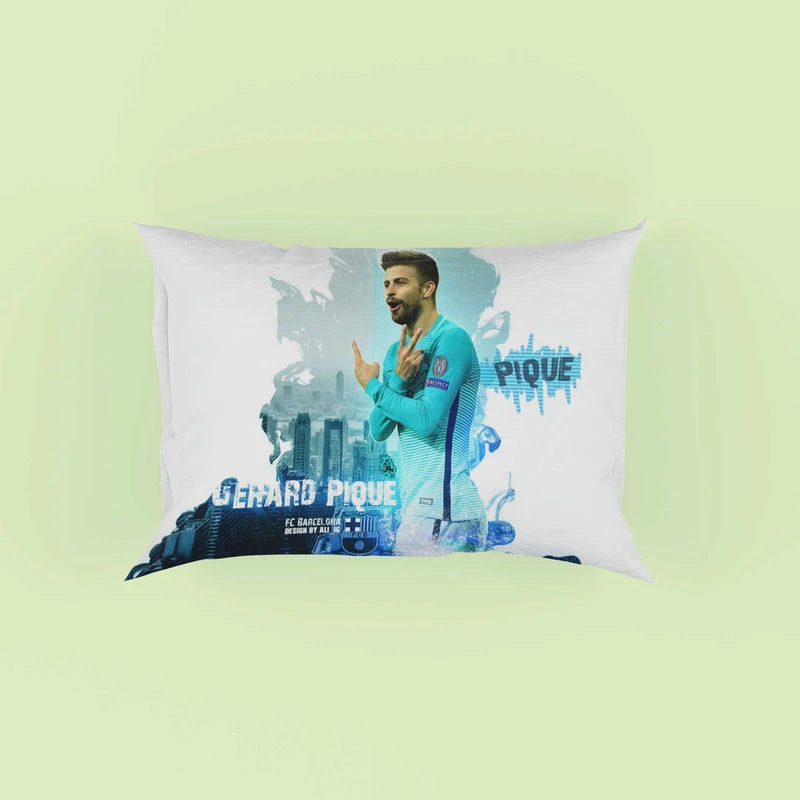 Gerard Pique Classic Barcelona Football Player Pillow Case