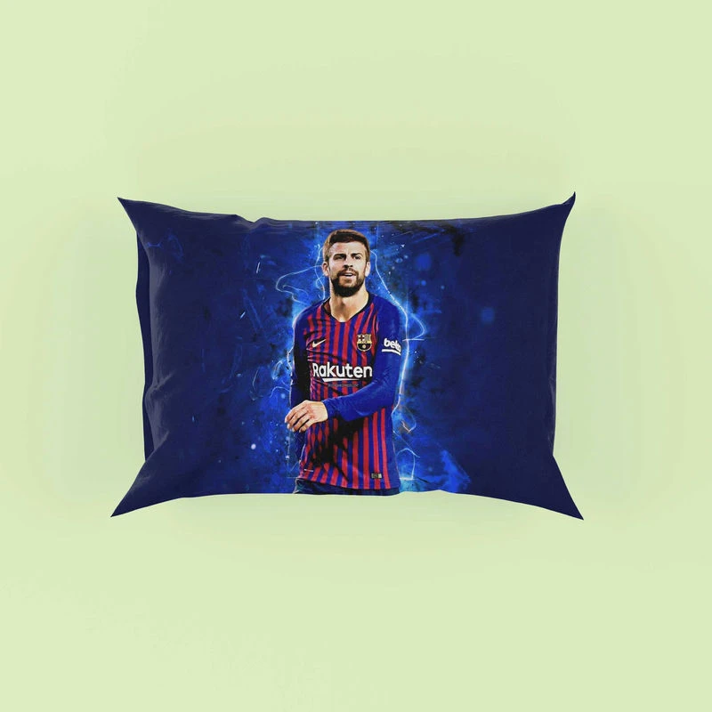 Gerard Pique Strong Barcelona Defend Football Player Pillow Case