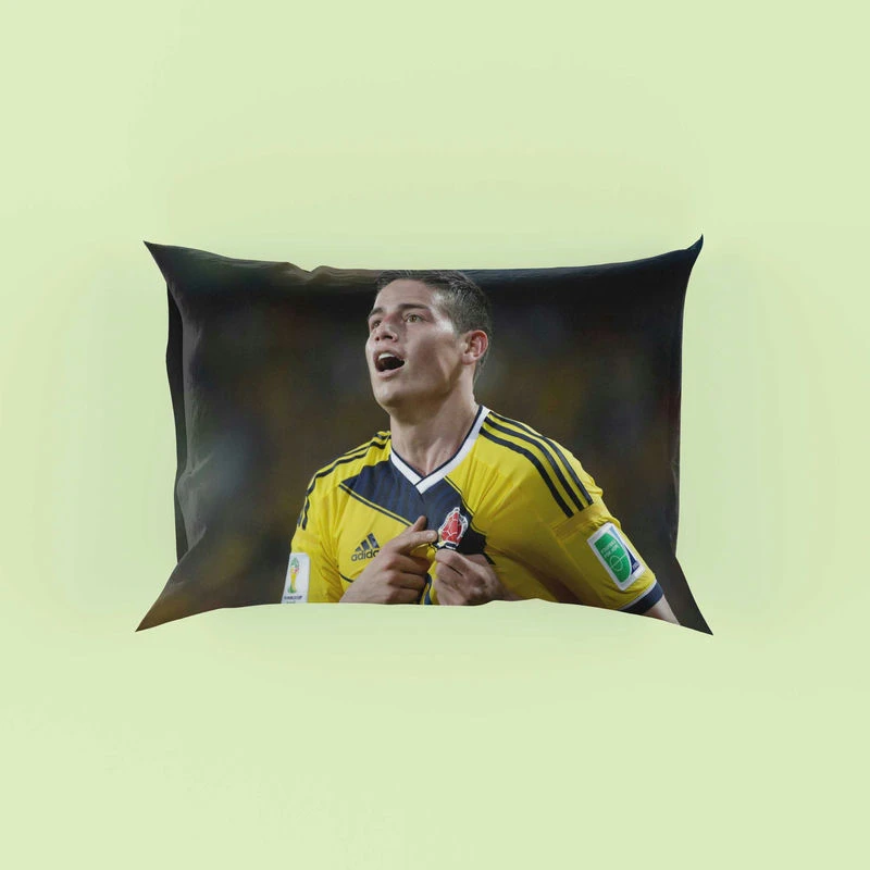 James Rodriguez Colombian Football Player Pillow Case