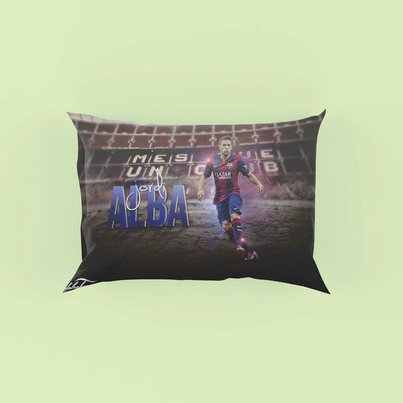 Jordi Alba Top Ranked Spanish Player Pillow Case