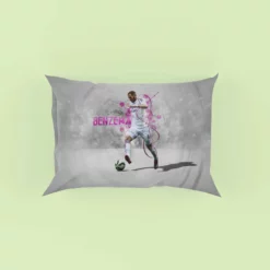 Karim Benzema Energetic Football Player Pillow Case