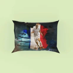 Karim Benzema France Stripe Jersey Football Player Pillow Case